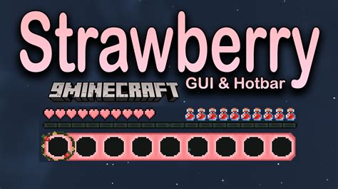 Strawberry Gui Hot Bar Texture Pack 1 19 1 1 19 Seeds General Minecraft Minecraft
