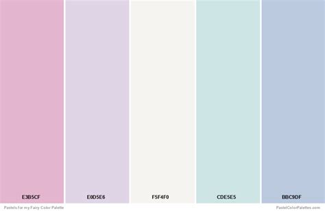 Pastels For My Fairy Pastel Color Palettes