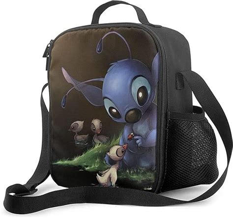 Qtbyd Insulated Lunch Bag Lilo Stitch 2 Lunch Box With Padded Insulated Liner Lunch Bag Thermal