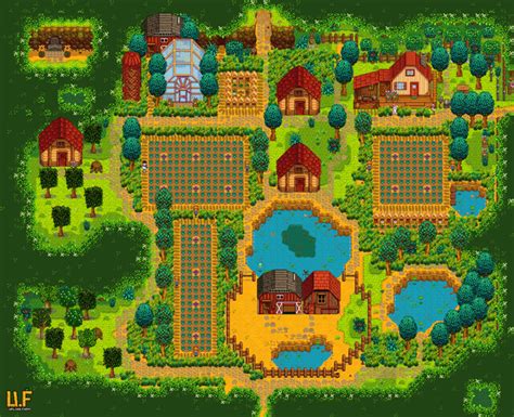 I made this farm to mess around and play with mods, ended up designing this layout. Stardew Valley Forest Farm Layout Reddit | See More...