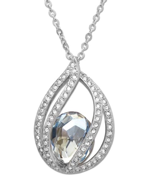 Swarovski Megan Crystal Moonlight Pendant In Metallic Lyst