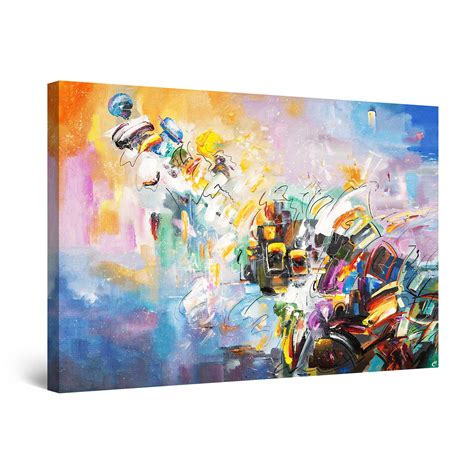 Startonight Canvas Wall Art Abstract Theme All Colors Painting Framed