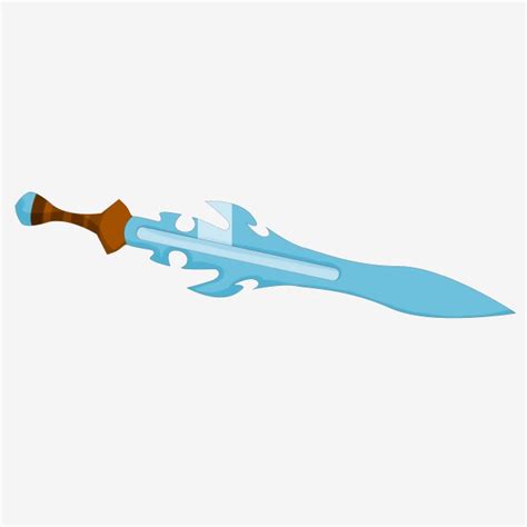 Sword Blue Clipart Vector Blue Sword Illustrator Blue Sword Weapon