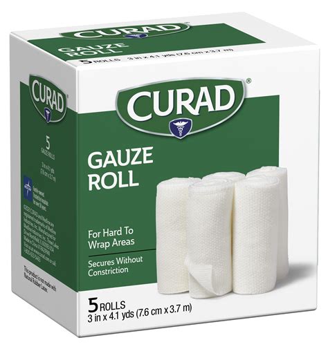 Stretch Rolled Gauze 3 X 41 Yds 5 Count Curad Bandages Official Site