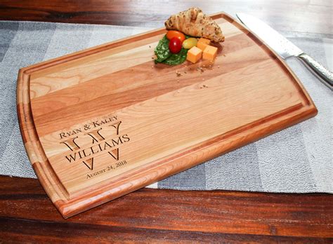 Personalized Cutting Board Boards With Juice Groove Engraved Cutting