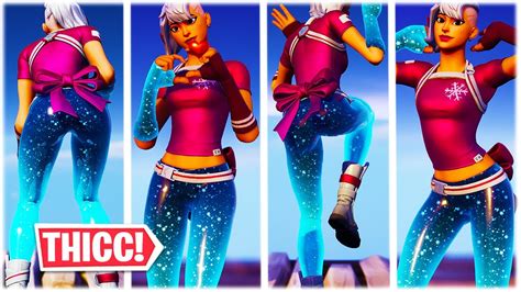 Fortnite New Thicc Frosted Flurry Skin Showcase With 40 Dances And Emotes 😍 ️ Youtube