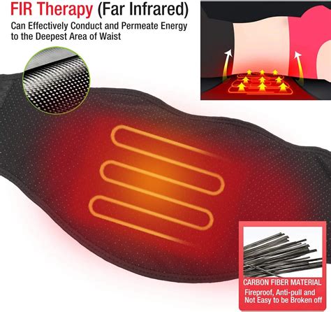 Arris Heated Back Massage Wrap Electric Heating Waist Belt Wvibration Massager For Lower Back