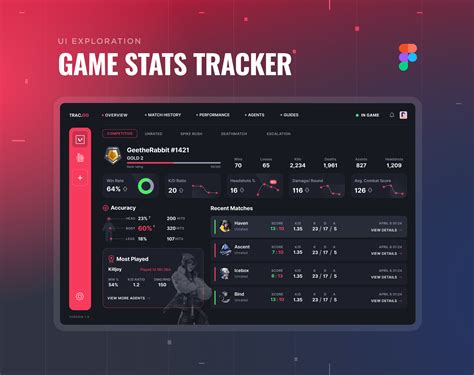 Game Stats Tracker App Concept On Behance