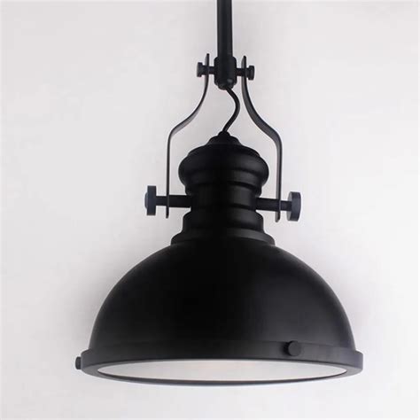 Classic Black Loft America Country Industrial Pendant Light Drop Lights
