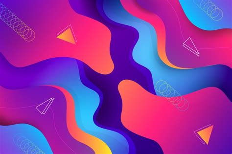 Vibrant Abstract Background Free Vector