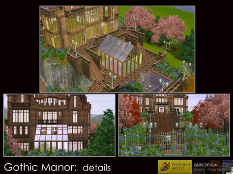 The Sims Resource Gothic Manor Beautiful Gothic Estate