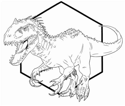 Dinosaurs Indominus Rex Para Colorir Realtec