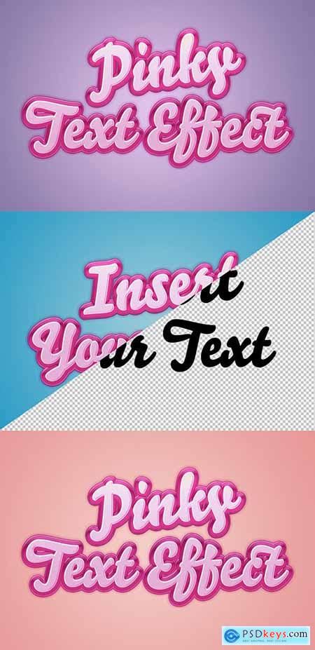 Retro Pink Text Effect Mockup 295339784 Free Download Photoshop