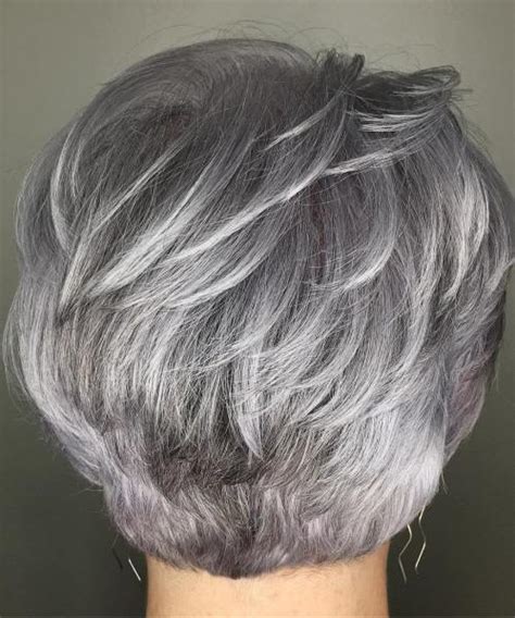 One of the most popular looks for women with short gray hair, this feminine, wildly flattering haircut is a classic for a reason. 65 Gorgeous Hairstyles for Gray Hair