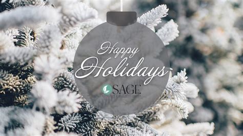 Happy Holidays From Sage Sage Recovery And Wellness