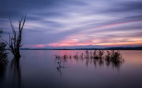 Nature Lake Sunset Landscape Ultrahd 4k Wallpaper Wallpaper 2560x1600
