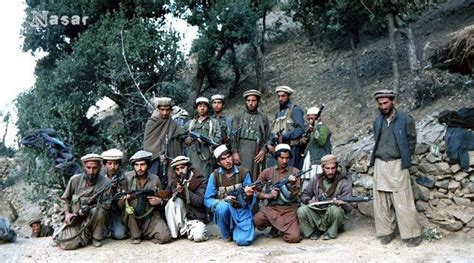 A Group Of Afghan Pashtun Mujahideen During Afghan Soviet War A Photo