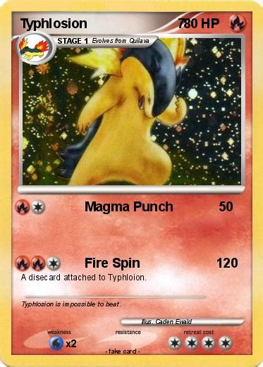Pokémon Typhlosion 7 1 1 Magma Punch My Pokemon Card