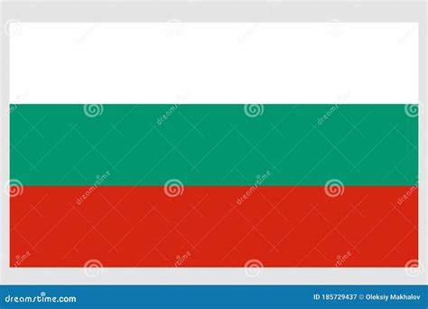Bulgaria Flag Vector Template Background Realistic Copy Stock Vector