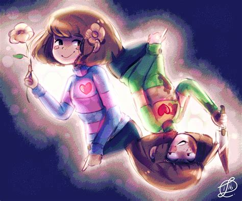 And my obsession for undertale. ️Frisk and Chara💔 { undertale chara frisk undertalefr...