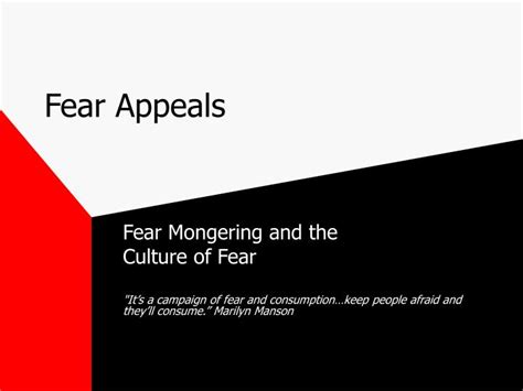 Ppt Fear Appeals Powerpoint Presentation Free Download Id2937164