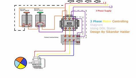 Single Phase Starter Motor Wiring Diagram
