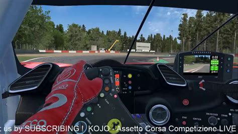 Kojo Live Stream Assetto Corsa Competizione Hot Laps Vr Testing Youtube