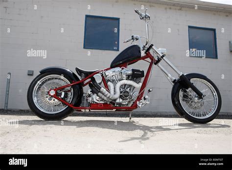 Custom Motorcycle Chopper Stock Photo Alamy