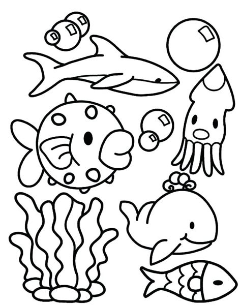 Sea Animals Drawing At Getdrawings Free Download