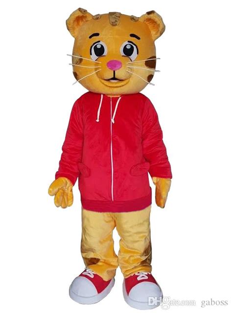 Wholesale Daniel Tiger Mascot Costume For Adult Animal Large Red