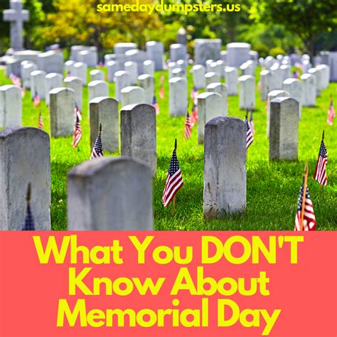 What You Dont Know About Memorial Day Memorial Day Memories Fun Facts