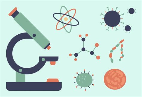 Collection Of Biology Icons 1218609 Vector Art At Vecteezy