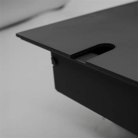 Horizon Square Euro Plate 2 Gang Euro Plate Matt Black | Mr Resistor