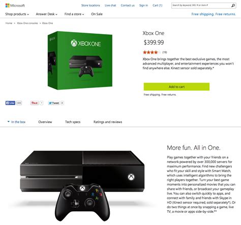 Microsoft Launches Xbox One Without Kinect For 39999