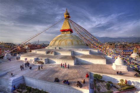 This Fascinating Aerial Shot Shows Boudhanath One Of The Largest