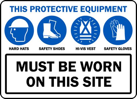 Ppe Must Be Worn On This Site Sign G2401 By