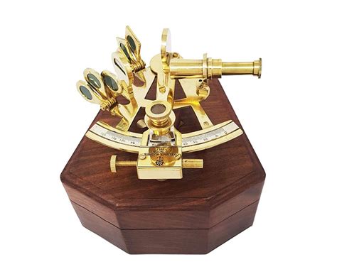 brass nautical vintage sextant replica in wooden box 4 inches at rs 1400 piece antique