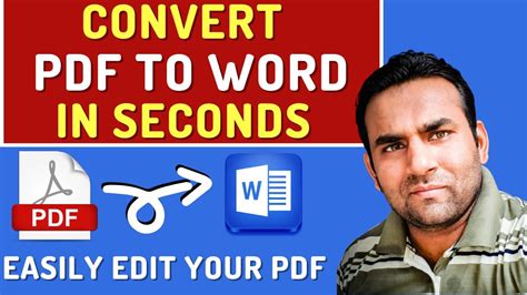 How To Convert Pdf To Word Pdf To Word Converter Free Youtube