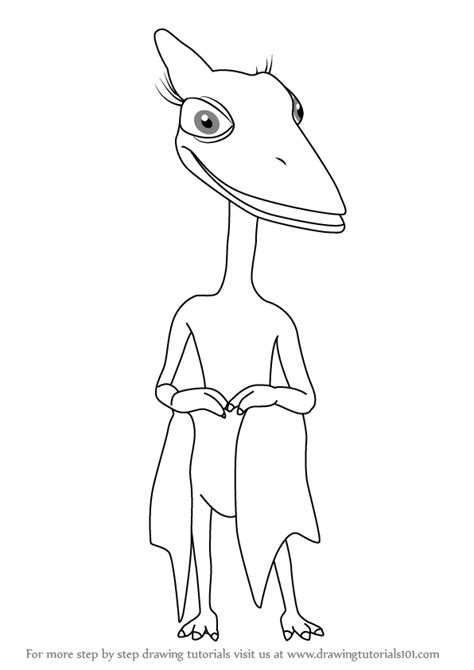 Learn How To Draw Mrs Pteranodon From Dinosaur Train Dinosaur Train