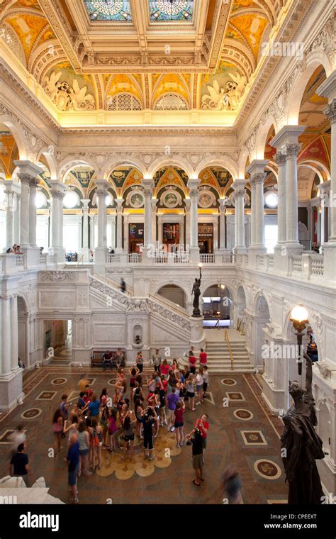 Library Of Congress Thomas Jefferson Building Great Hall Hi Res Stock