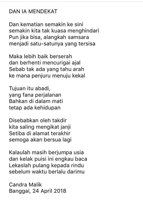 Puisi Kematian