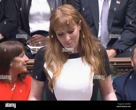 Deputy Labour Leader Angela Rayner Speaks During Prime Minister S Questions In The House Of