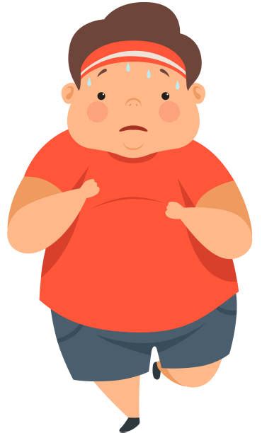 Overweight Children Illustrations Royalty Free Vector Graphics And Clip