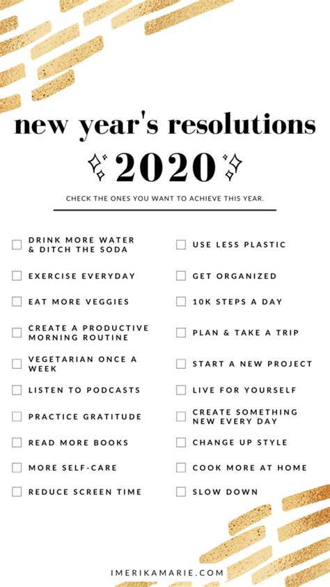 20 New Years Resolutions That Will Improve Your Life In 2020