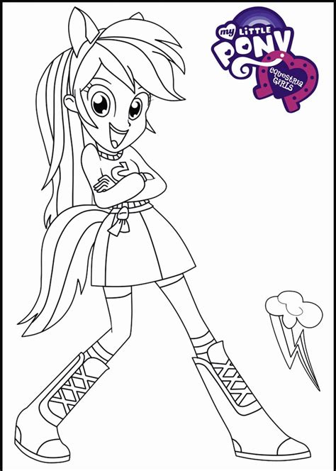My Little Pony Equestria Girl Coloring Pages Applejack