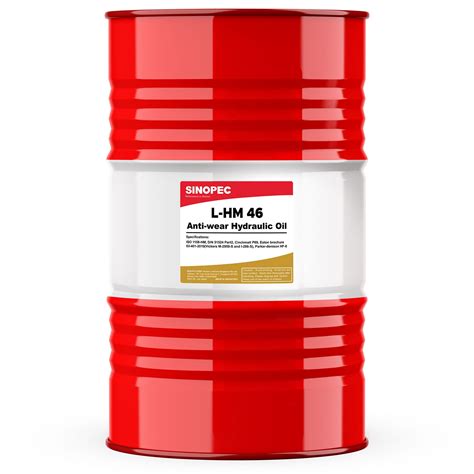 Sinopec L Hm 46 Anti Wear Hydraulic Oil 55 Gallon Drum