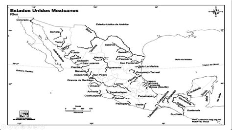 El Truco Sobre Mapa Hidrografico De Mexico Con Nombres En 5 Medidas
