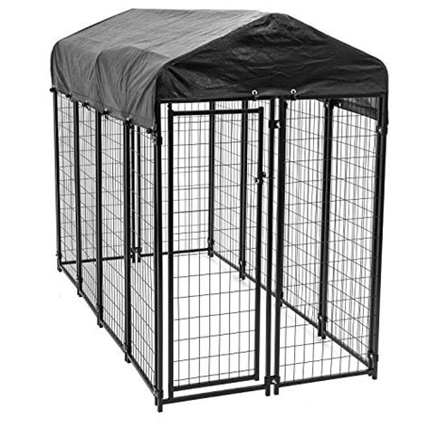 Lucky Dog 60548 8ft X 4ft X 6ft Uptown Welded Wire Outdoor Dog Kennel
