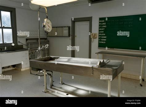 Examination Table In Autopsy Room Of Former Vancouver City Morgue Now