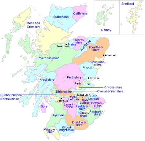 Scotland Local Guide And Map British Services
